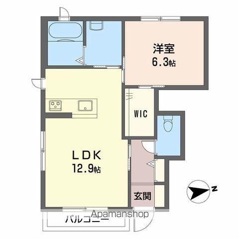 スカイメゾン12番館(1LDK/1階)の間取り写真