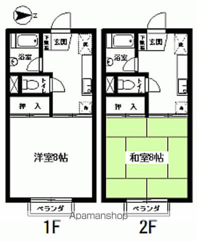 セジュールハイツ(1K/1階)の間取り写真