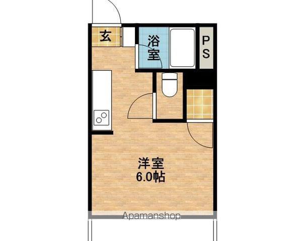 エントピア鴨池Ⅲ(1K/3階)の間取り写真