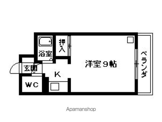 メゾン山口(1K/2階)の間取り写真