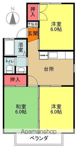 ハイツ・サンバレー(3DK/2階)の間取り写真