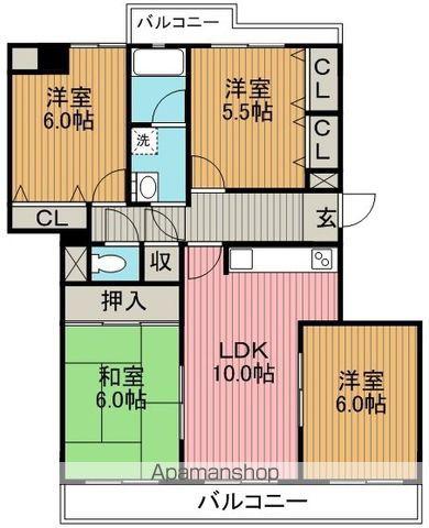 ランドマーク一社(4LDK/1階)の間取り写真