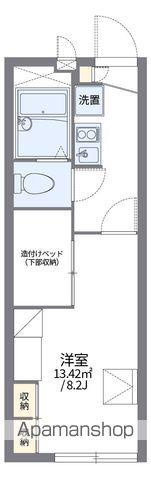 レオパレス城興ケ丘(1K/2階)の間取り写真