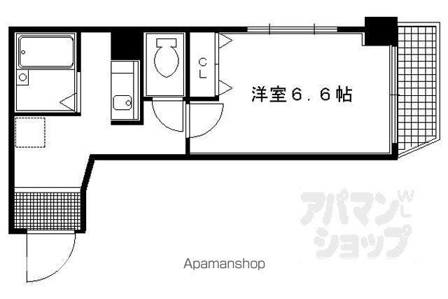 オルティー(1K/4階)の間取り写真