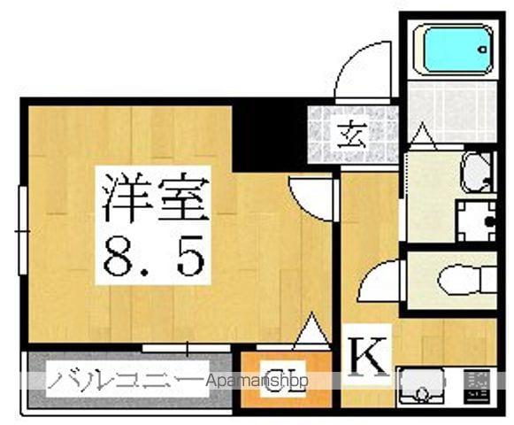 フジパレス長居Ⅶ番館(1K/1階)の間取り写真