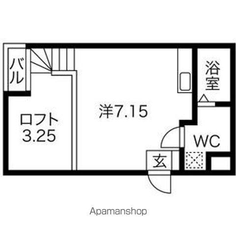 ピアチェーレ新栄(1DK/1階)の間取り写真