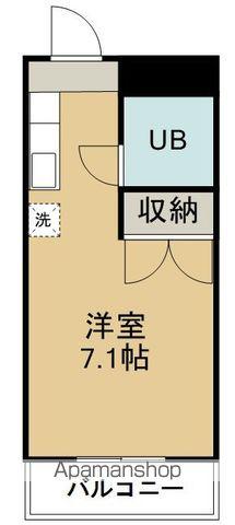 BAU銀杏町(ワンルーム/1階)の間取り写真