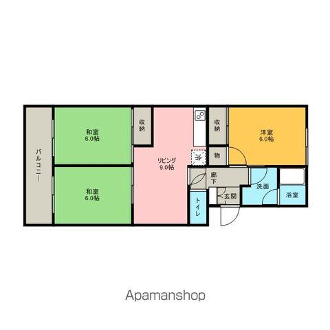 ガーデンハウス88(3LDK/1階)の間取り写真