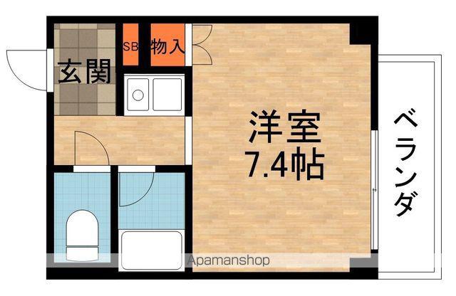 扇商事マンション(1K/4階)の間取り写真