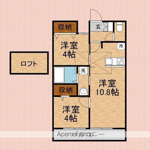 BESTSTAGE鶴馬Ⅰ(2LDK/3階)の間取り写真