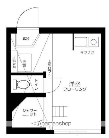 グレースベガ(ワンルーム/2階)の間取り写真