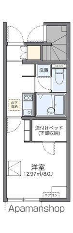 レオネクストアークセルシオ(1K/1階)の間取り写真