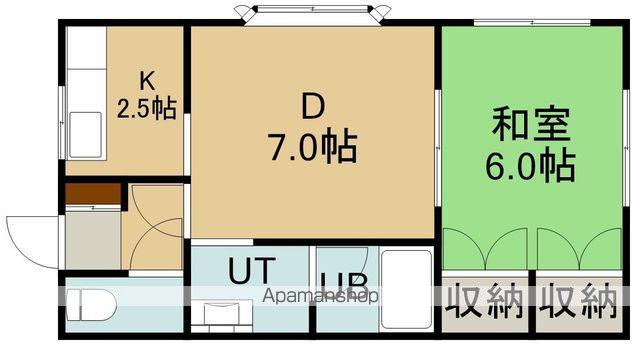 フォーレストやまと(1DK/2階)の間取り写真