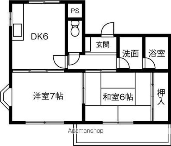 アーバンサイト(2DK/2階)の間取り写真