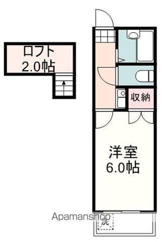 コンシェール川合(1K/1階)の間取り写真