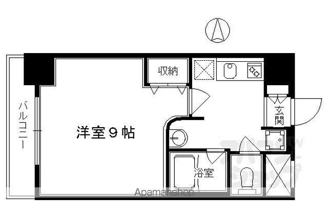 サンジョルノ室町(1K/6階)の間取り写真