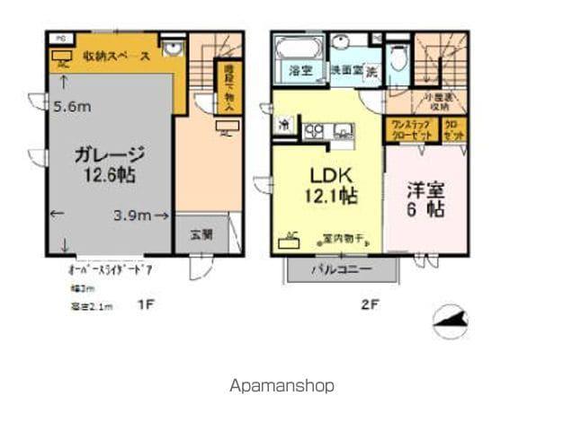 ウィステリア榎　ＧＲＭＮ　ＧＲ(1LDK)の間取り写真