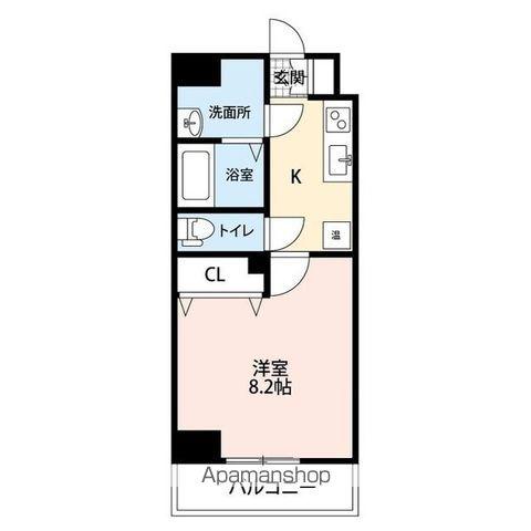 サウスレジデンス(1K/3階)の間取り写真