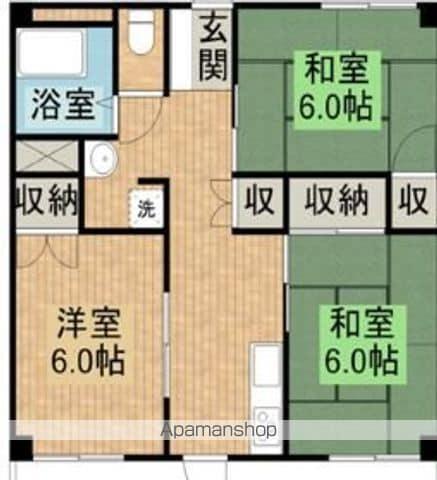 東和ビル(3DK/2階)の間取り写真