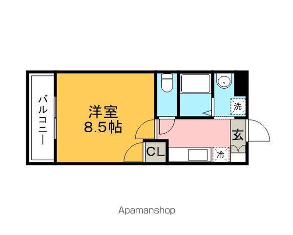 コンフォールHI(1K/3階)の間取り写真