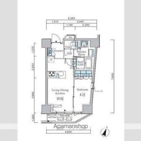 アーバンコア原宿(1LDK/6階)の間取り写真