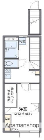 レオパレスエム(1K/2階)の間取り写真