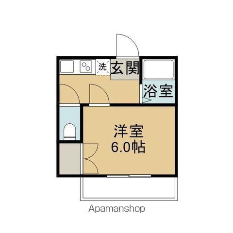 ドミール黒瀬建設(1K/2階)の間取り写真