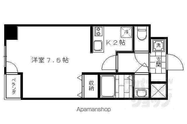 CASA FLUENTE(1K/3階)の間取り写真
