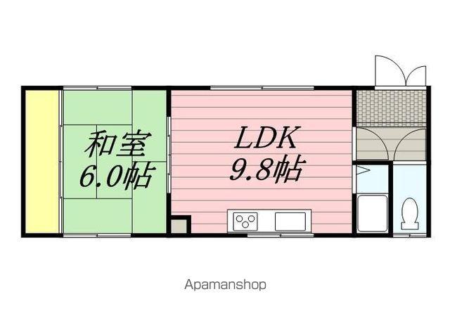 オグラマンション(1LDK/1階)の間取り写真