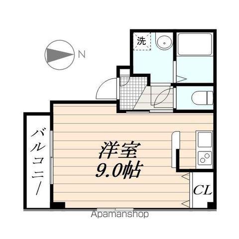 リベルテプレジール蘇我(1K/2階)の間取り写真