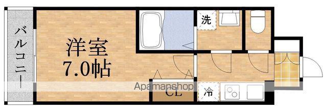 ESLEAD京橋グランテラス(1K/12階)の間取り写真