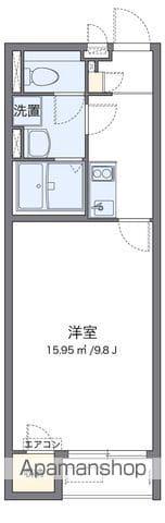 クレイノヴァンベール(1K/2階)の間取り写真