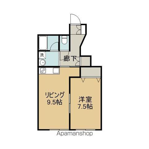 スターヒルズ(1LDK/1階)の間取り写真