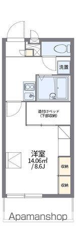 レオパレスエスエスⅡ(1K/2階)の間取り写真