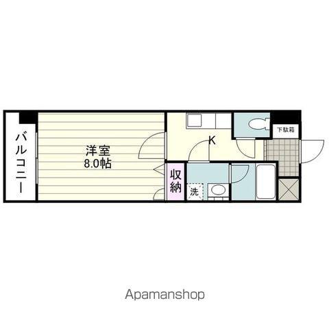 折田ビル(1K/3階)の間取り写真