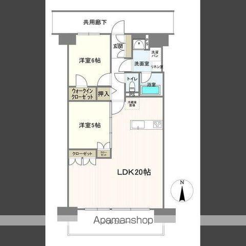 レーベン宮崎ONE TOWER(2LDK/14階)の間取り写真