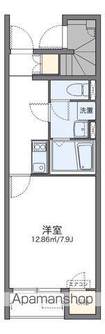 レオネクストハイドパーク(1K/1階)の間取り写真