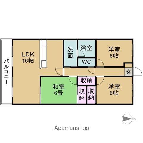 エムブレイスⅡ(3LDK/3階)の間取り写真