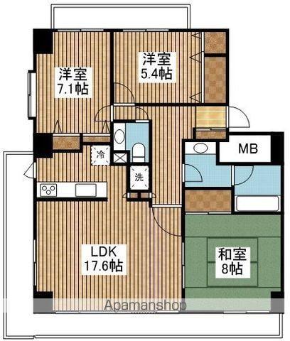 コスモ新潟寄居おぎの通(3LDK/5階)の間取り写真