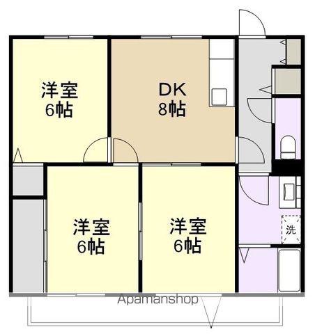 エテルノマンション(3DK/3階)の間取り写真