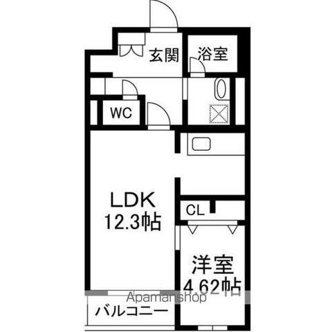 SK RESIDENCE NAGOYA(1LDK/3階)の間取り写真