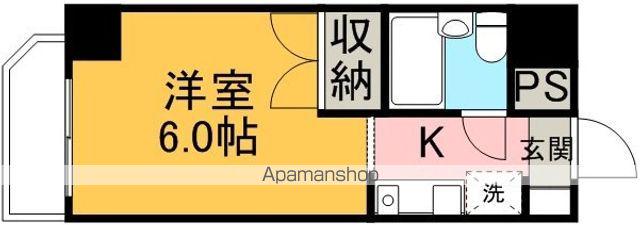 ウィンサムハイツ(ワンルーム/6階)の間取り写真