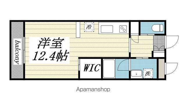 LIBERAⅠ(ワンルーム/3階)の間取り写真