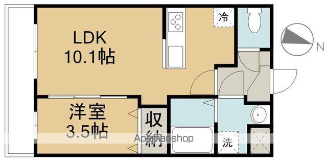 アルト三島(1LDK/3階)の間取り写真