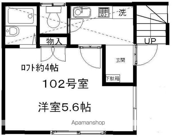コンフォート高円寺(1K/1階)の間取り写真