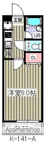 グランビスタ参番館(1K/2階)の間取り写真