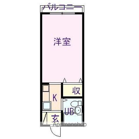 ハイツTT(ワンルーム/2階)の間取り写真