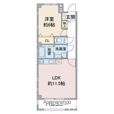 ヴィラ社台Ⅰ(1LDK/2階)の間取り写真