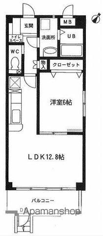 グランドソレイユ(1LDK/1階)の間取り写真