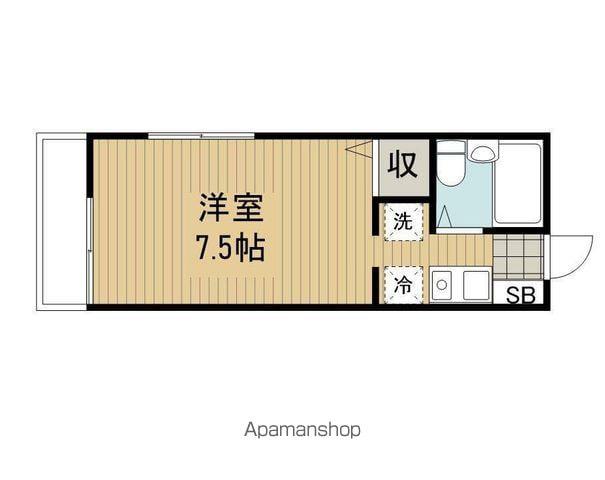 サニーハウス(1K/1階)の間取り写真